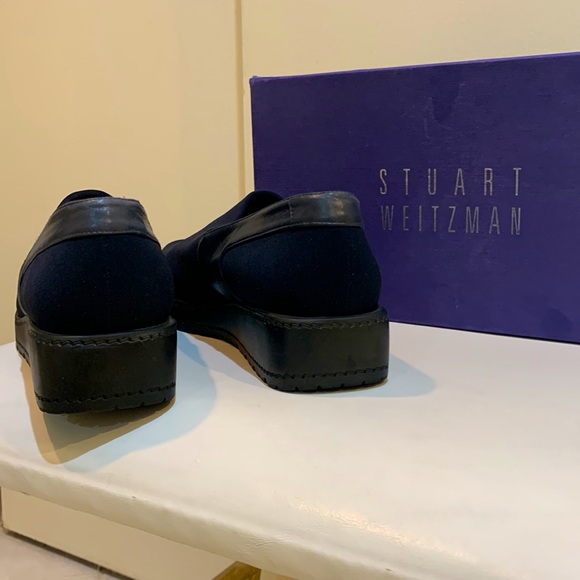 Stuart Weitzman Microsoft Loafer with Wedge - Picture 4 of 4